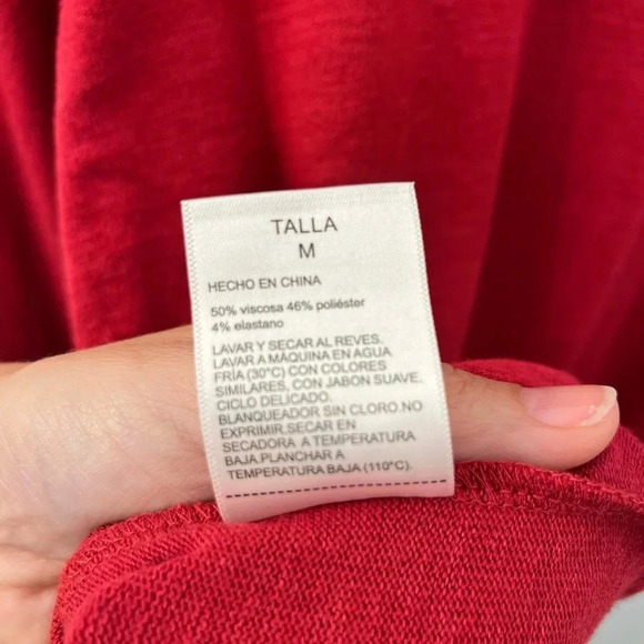 Rafaella red Hacci Top size medium - Picture 5 of 6